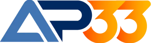 AP33 Casino logo featuring a sleek and modern design representing online gaming and betting